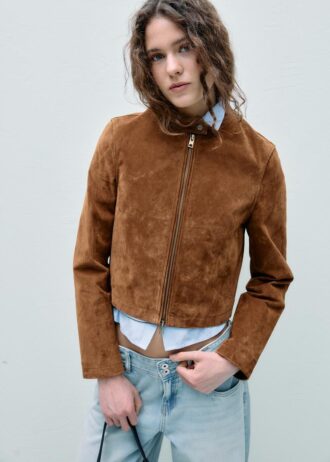 100 % skinnbikerjakke