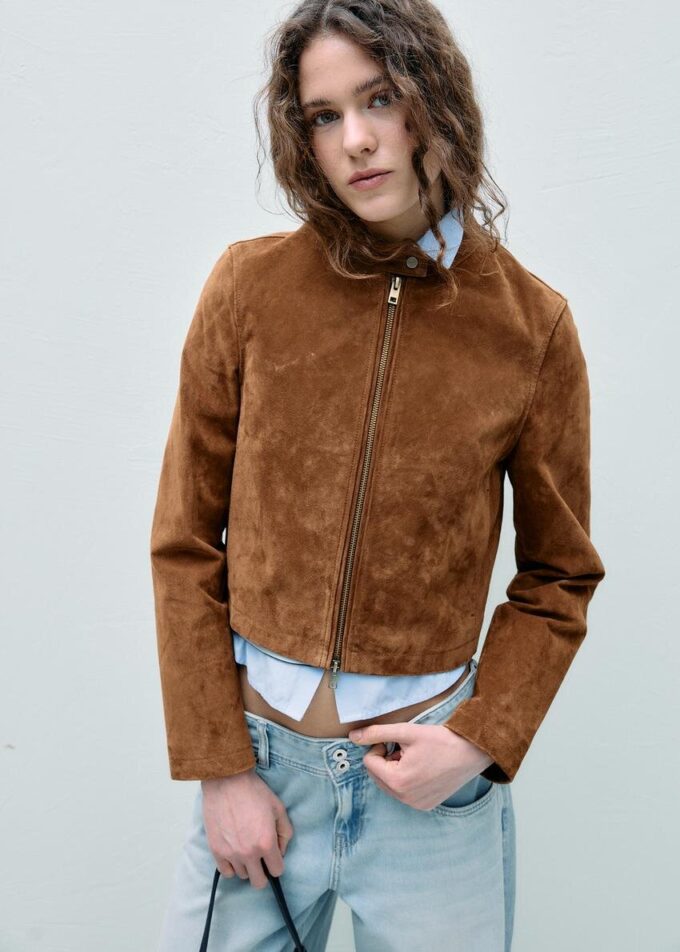 100 % skinnbikerjakke