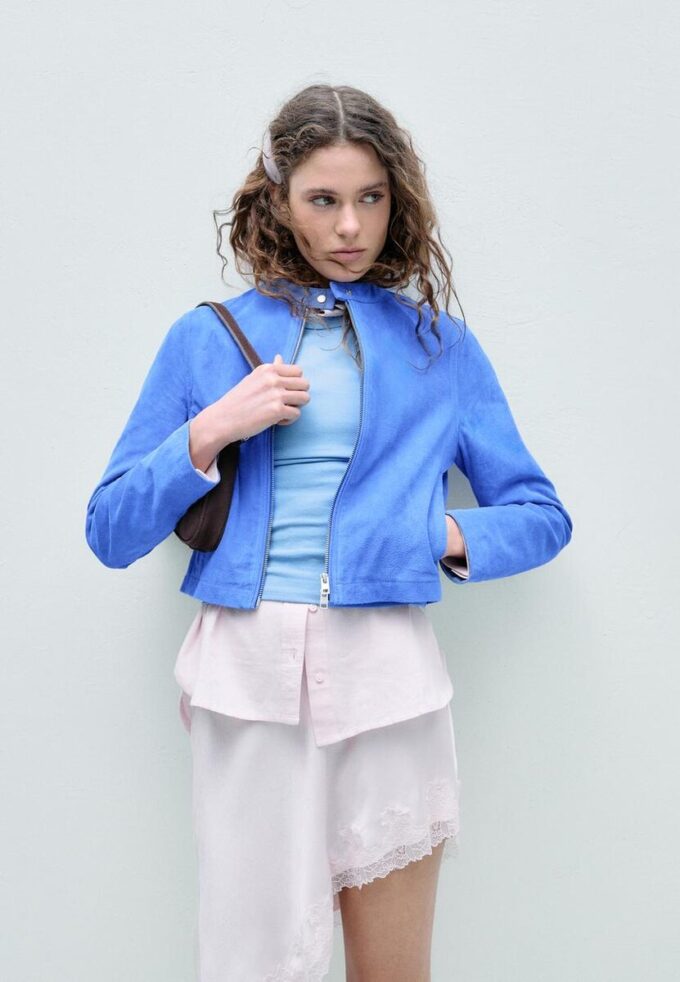 100 % skinnbikerjakke