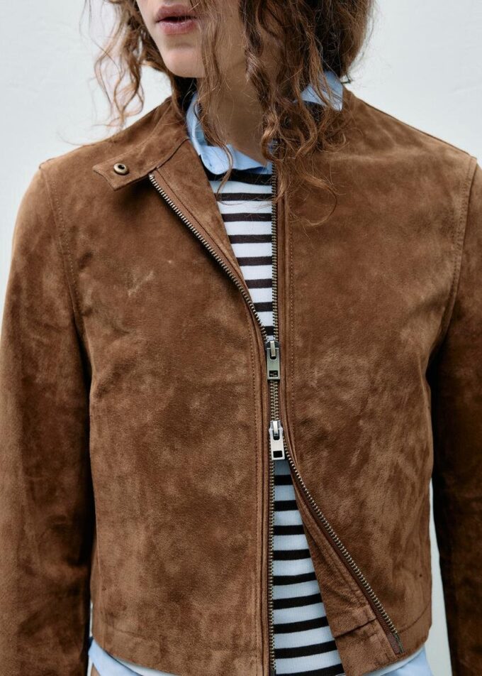 100 % skinnbikerjakke