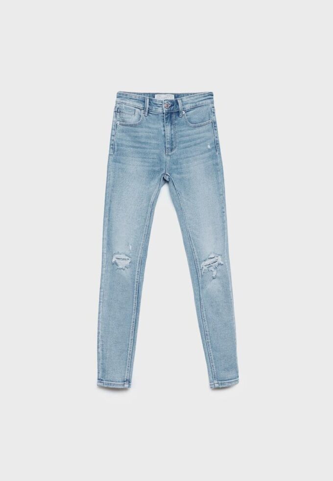 1420 Skinny-jeans med lav midje