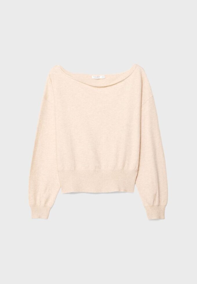 Asymmetrisk strikket genser