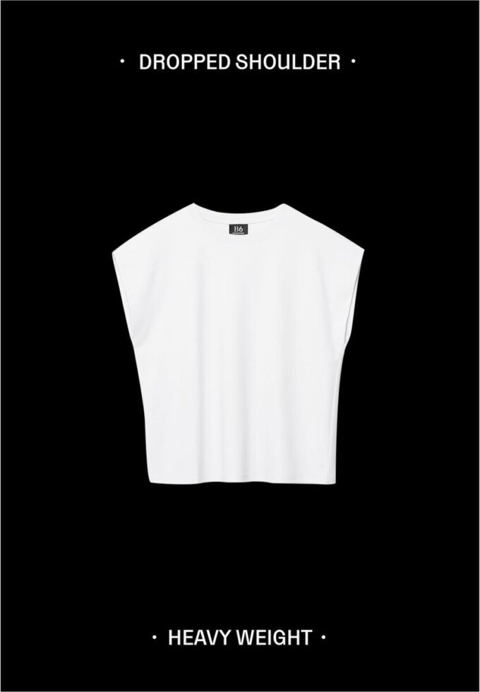 B06 Basisplagg T-skjorte med nedlagte skuldre