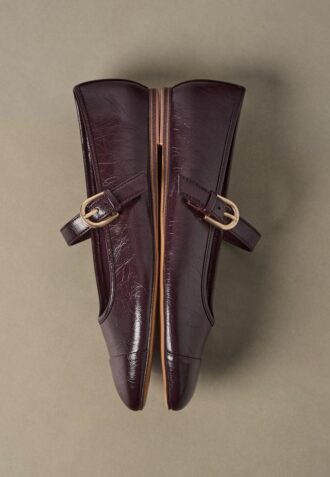 Ballerinasko i skinnimitasjon med tåkappe