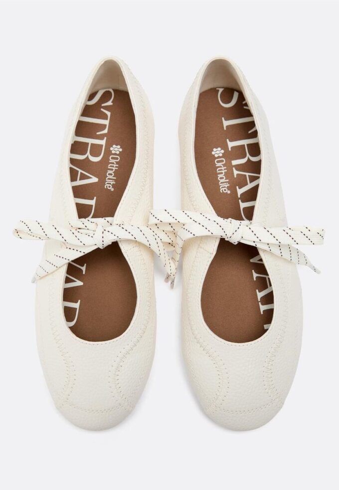 Ballerinasko med sløyfe