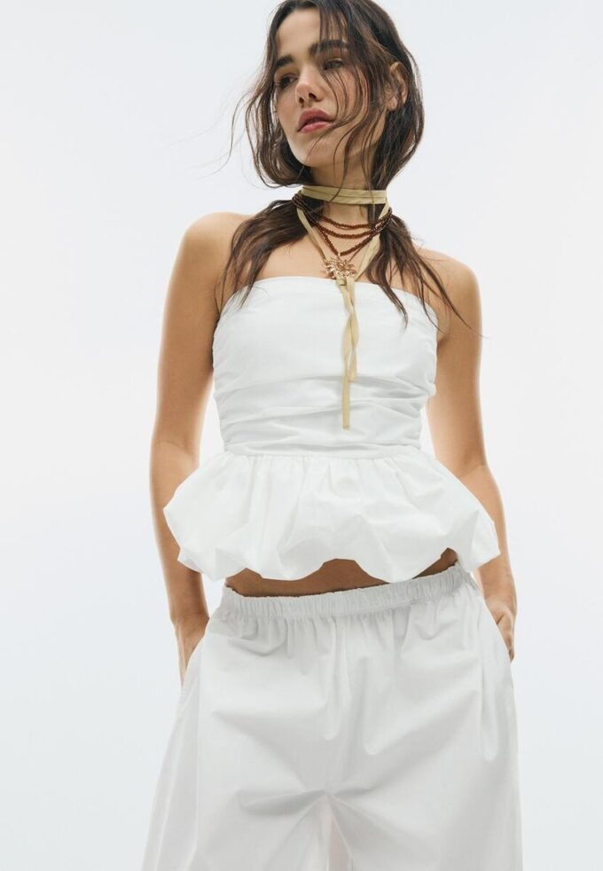 Ballong-bustier-topper