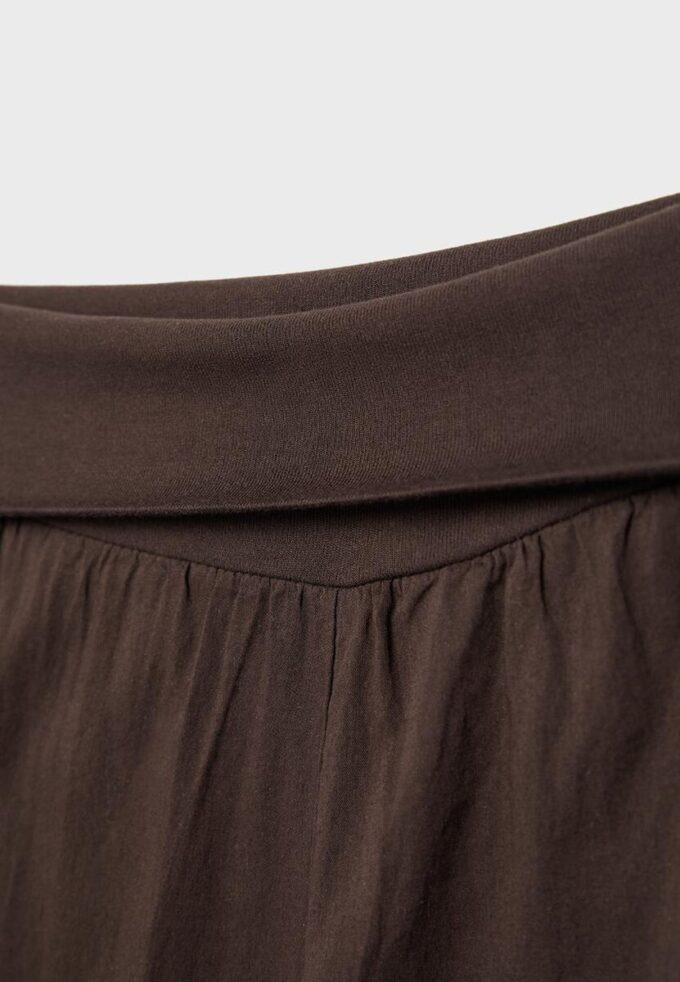 Ballongbukser med nedbrettet linning