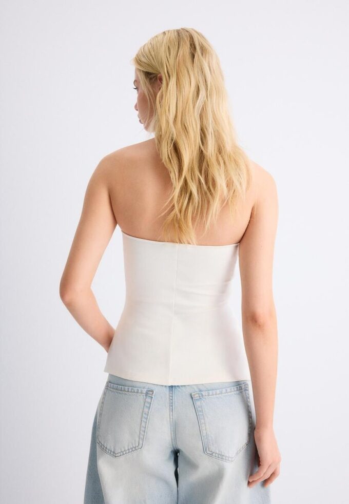 Bandeau med hjerteformet utringning