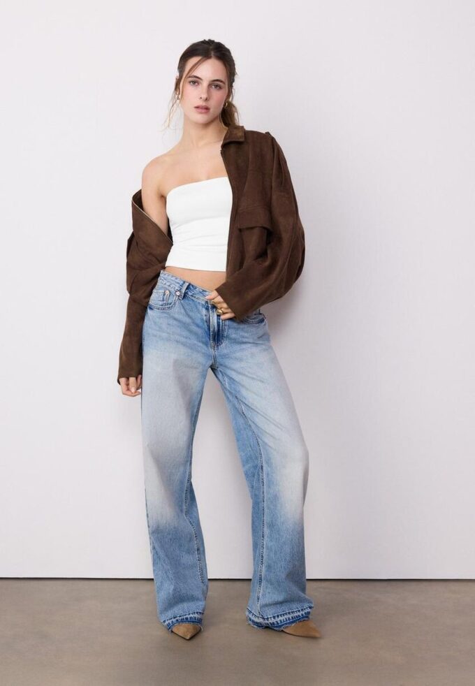 Bandeau-topper i polyamid