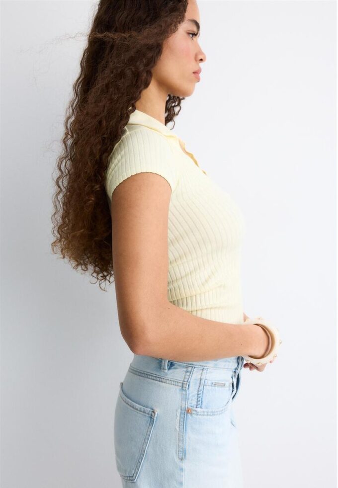 Basic Seamless polo-T-skjorte