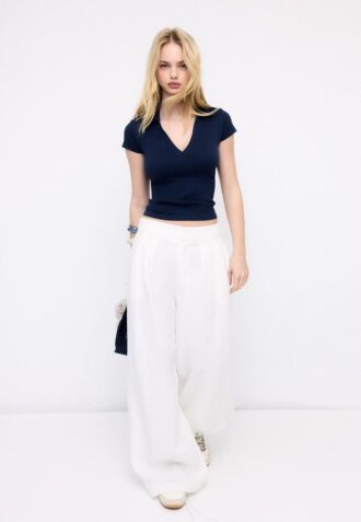 Basic Seamless polo-T-skjorte