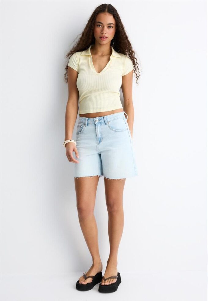 Basic Seamless polo-T-skjorte