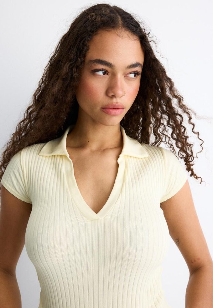 Basic Seamless polo-T-skjorte