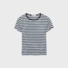 Basic Slim Fit Striped T-skjorte