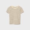 Basic Slim Fit Striped T-skjorte