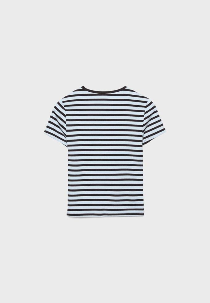 Basic Slim Fit Striped T-skjorte