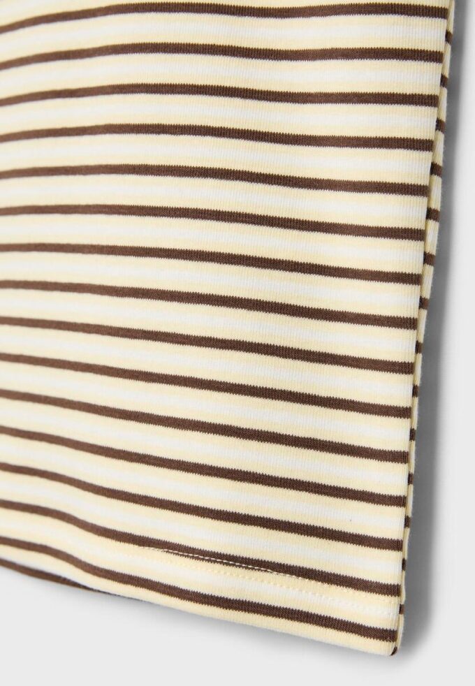 Basic Slim Fit Striped T-skjorte