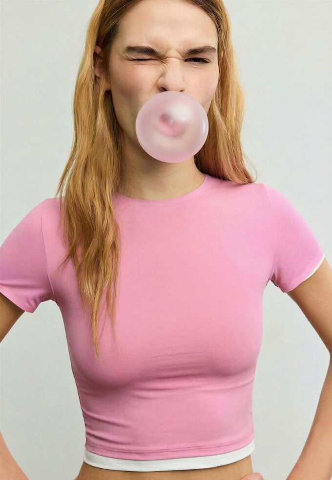 Basisplagg i polyamid-t-skjorte