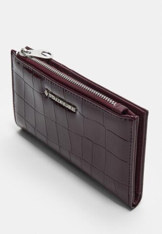 Basisplagg lommebok i krokodilleimitasjon