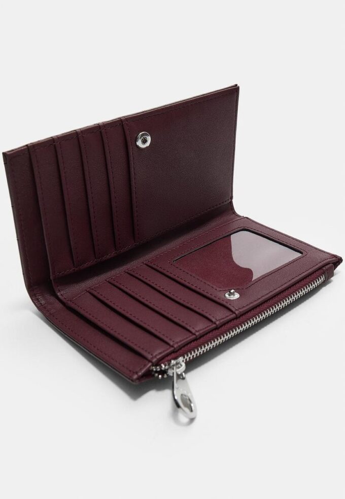 Basisplagg lommebok i krokodilleimitasjon