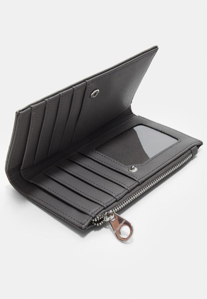 Basisplagg lommebok i krokodilleimitasjon