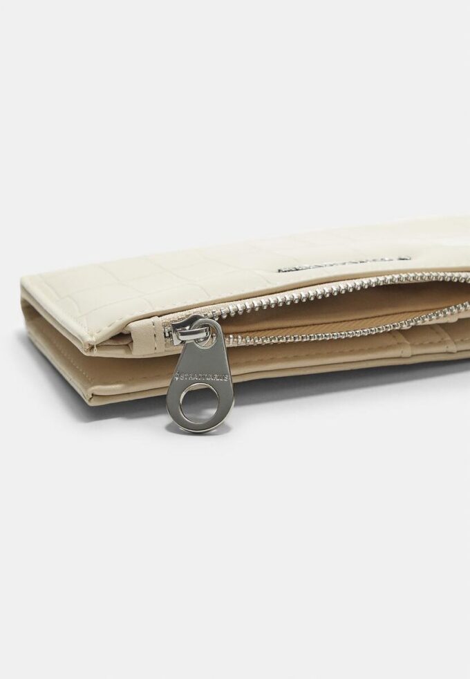 Basisplagg lommebok i krokodilleimitasjon