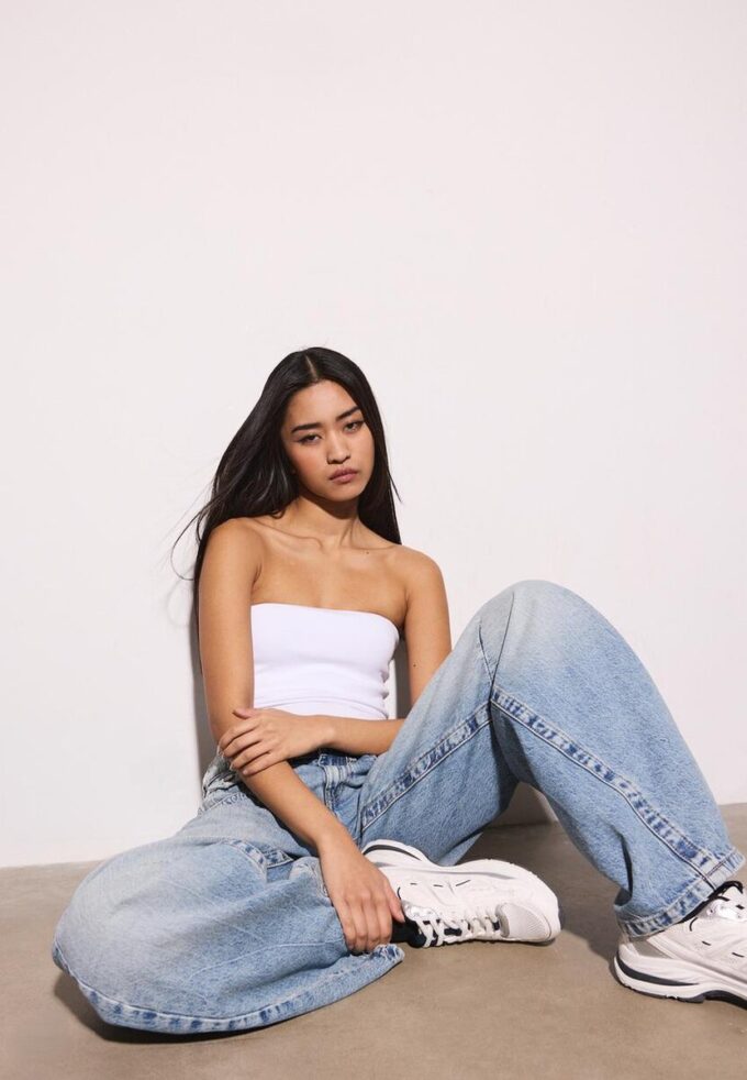 Basisplagg med enkel bandeau-top