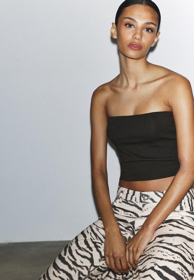 Basisplagg med enkel bandeau-top