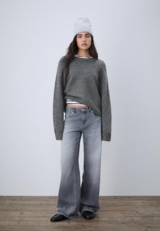 Basisplagg med myk strikkegenser