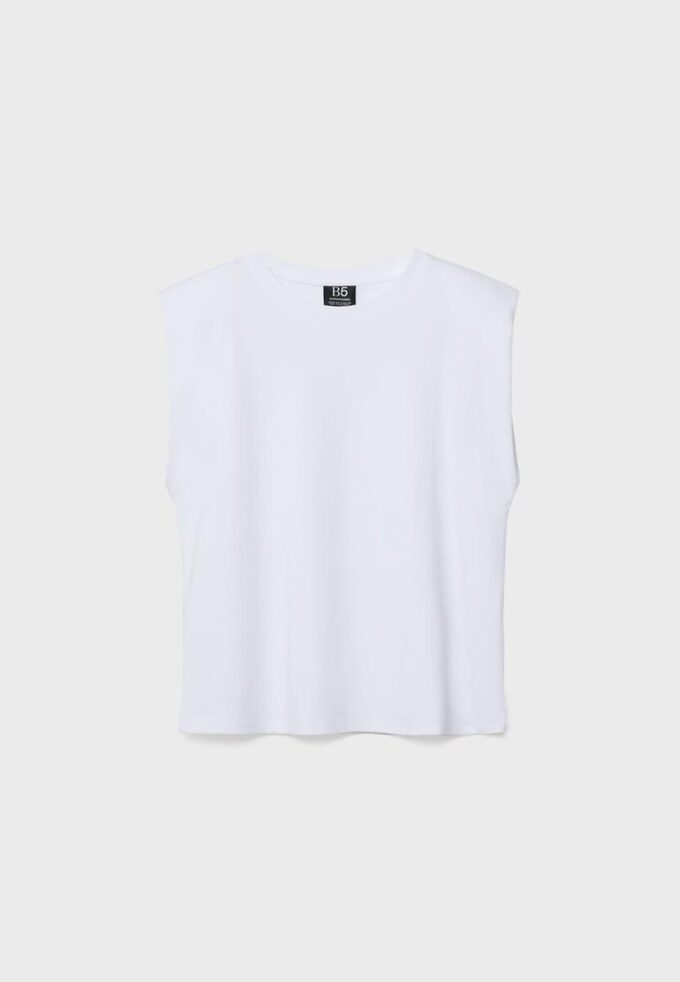 Basisplagg med polstrede skuldre