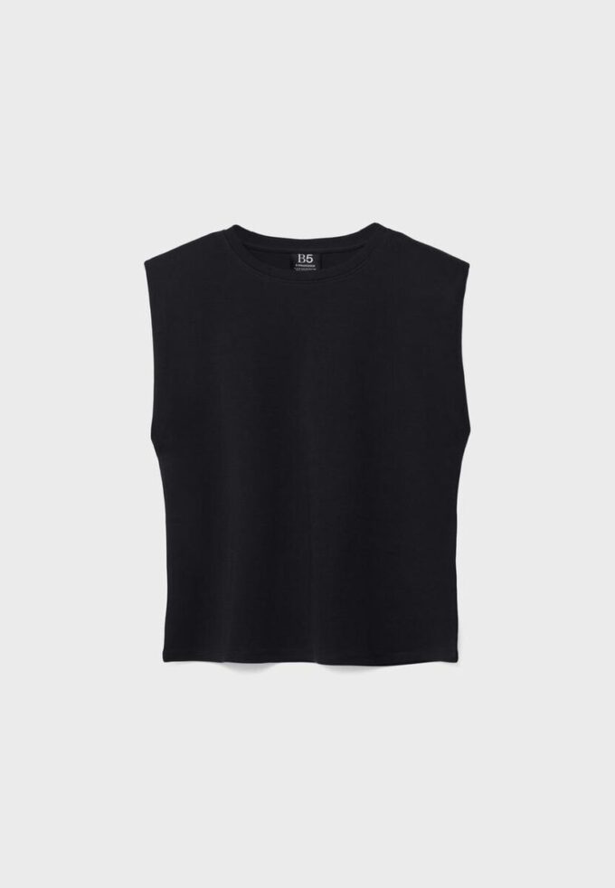 Basisplagg med polstrede skuldre