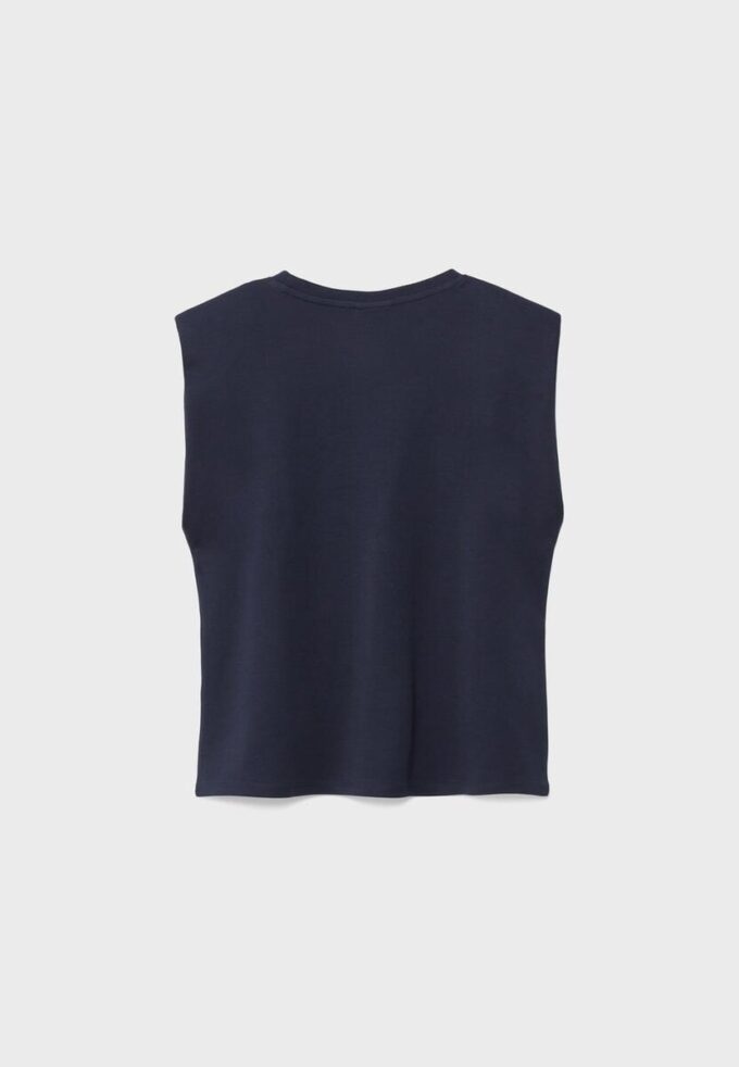 Basisplagg med polstrede skuldre