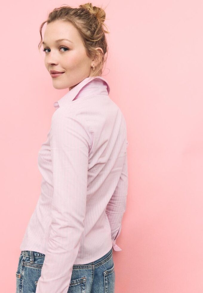 Basisplagg med striper, tettsittende skjorte