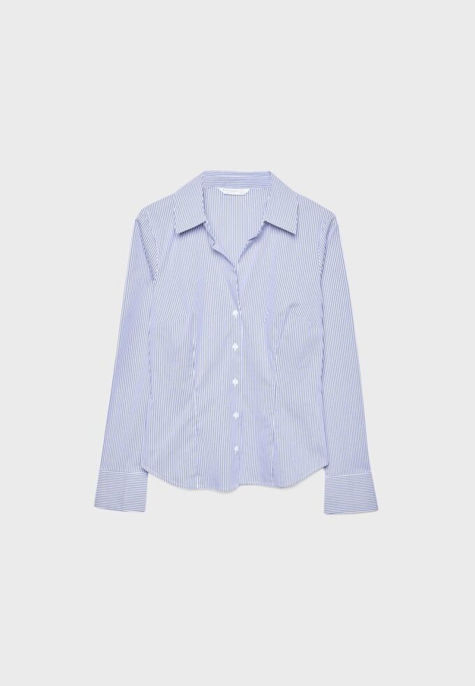 Basisplagg med striper, tettsittende skjorte