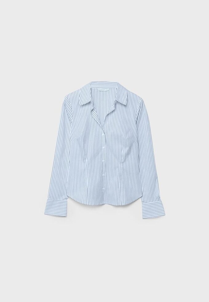 Basisplagg med striper, tettsittende skjorte