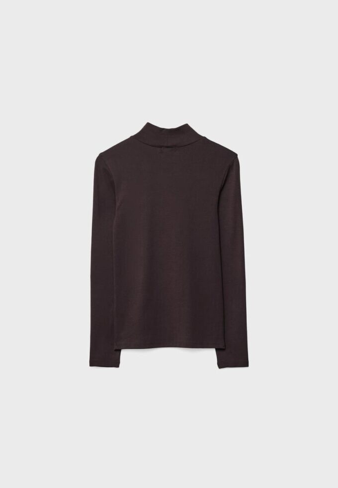 Basisplagg T-skjorte med høy hals