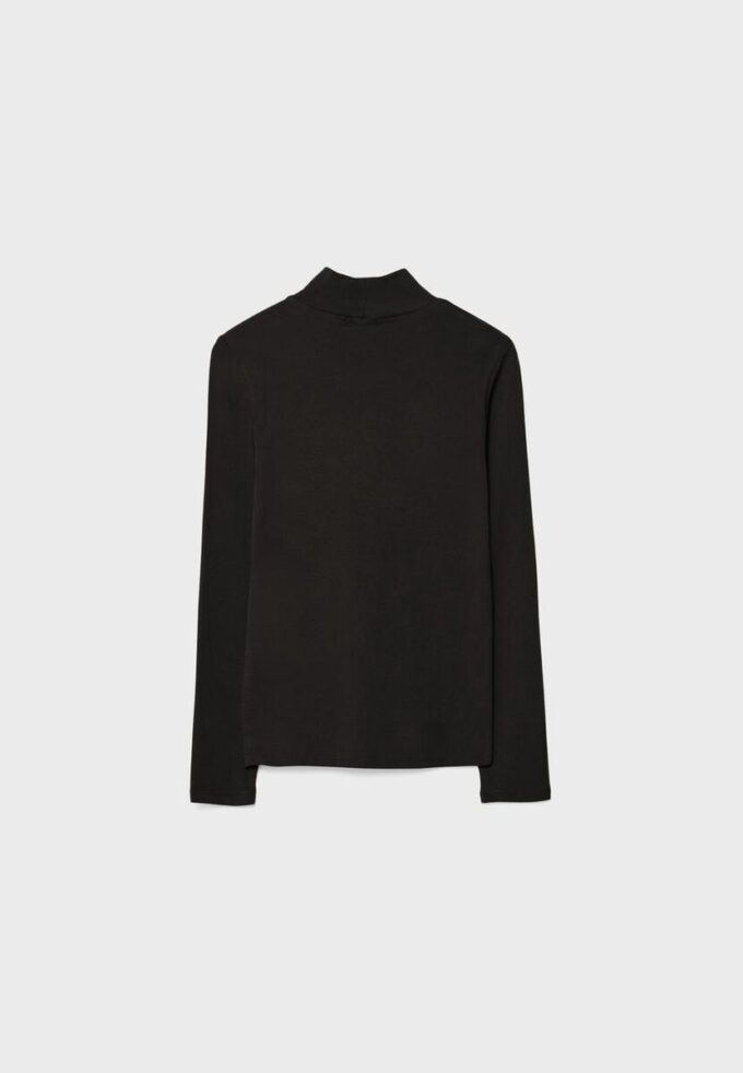 Basisplagg T-skjorte med høy hals