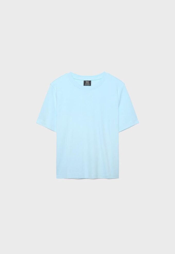 Basisplagg T-skjorte med normal passform og tykt stoff