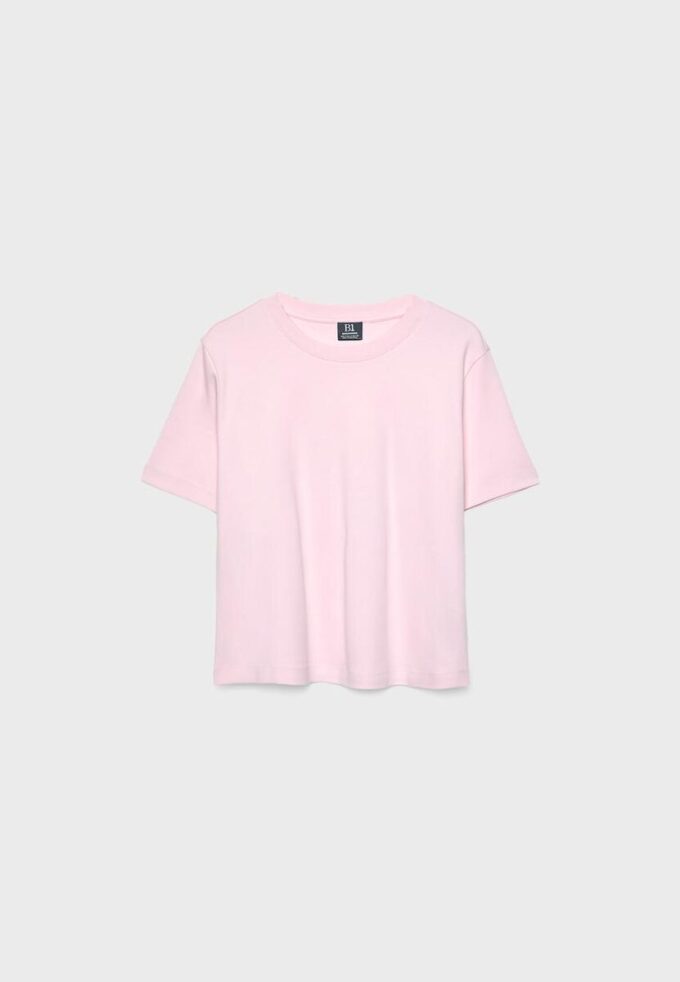 Basisplagg T-skjorte med normal passform og tykt stoff