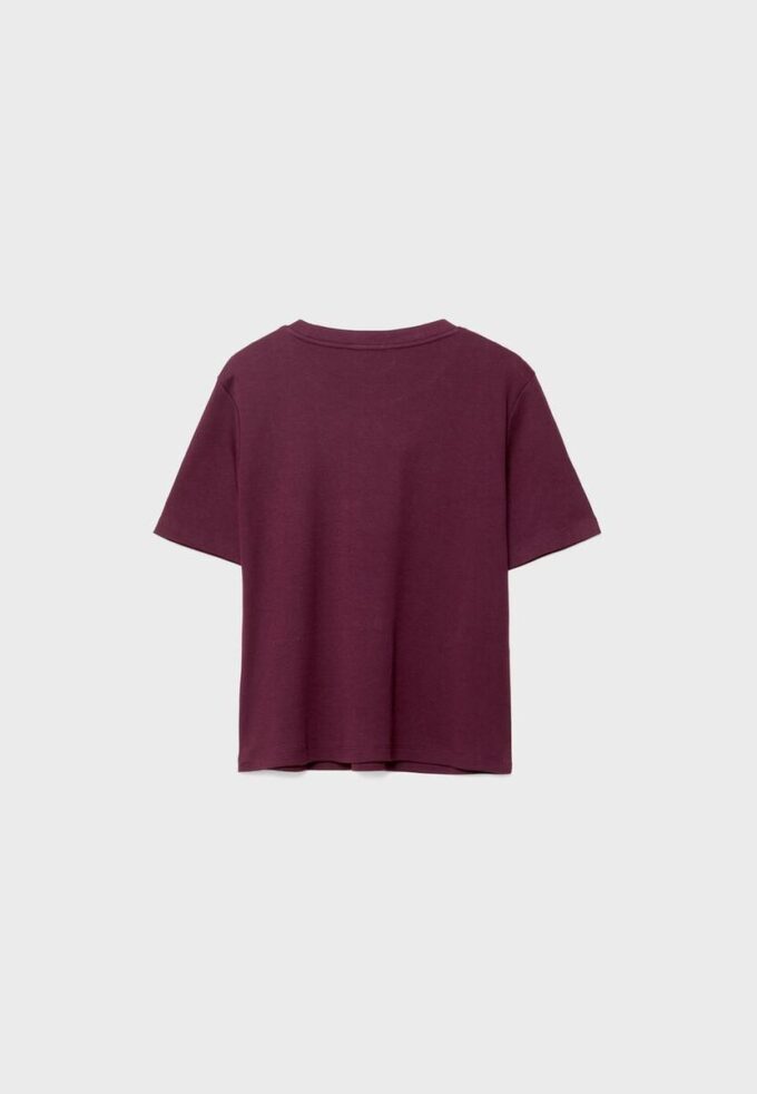 Basisplagg T-skjorte med normal passform og tykt stoff