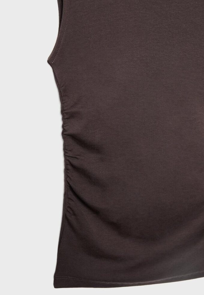 Basisplagg T-skjorte med rynker