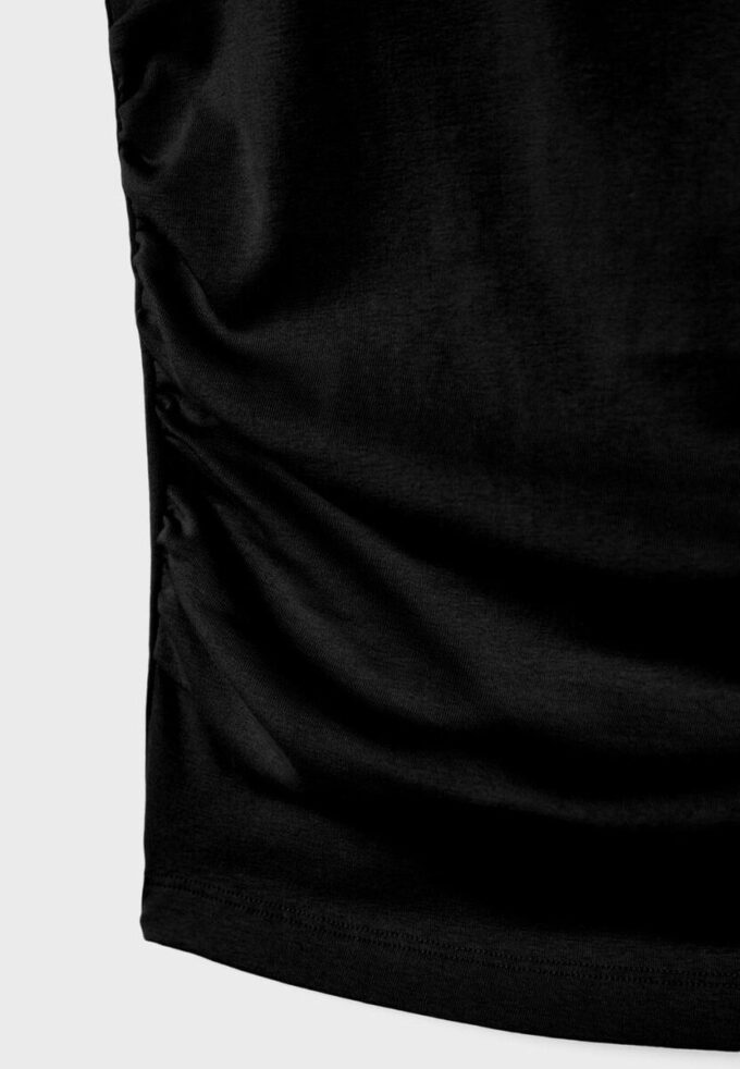 Basisplagg T-skjorte med rynker