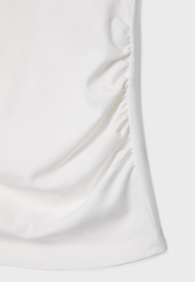 Basisplagg T-skjorte med rynker