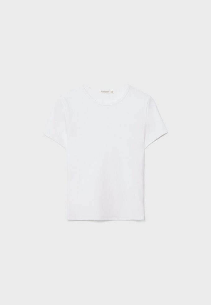 Basisplagg T-skjorte med smal passform