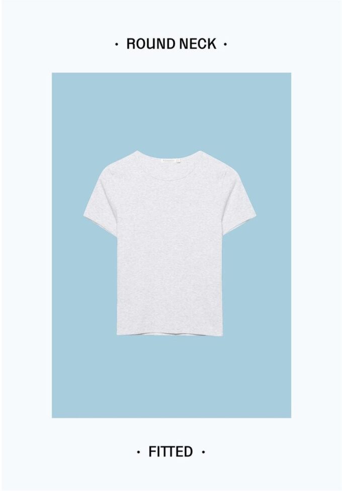 Basisplagg T-skjorte med smal passform