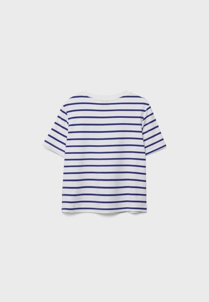 Basisplagg, tykk, stripet T-skjorte med normal passform