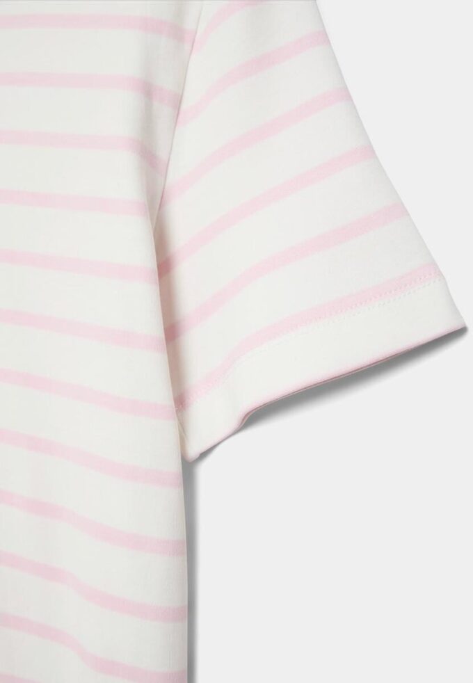 Basisplagg, tykk, stripet T-skjorte med normal passform