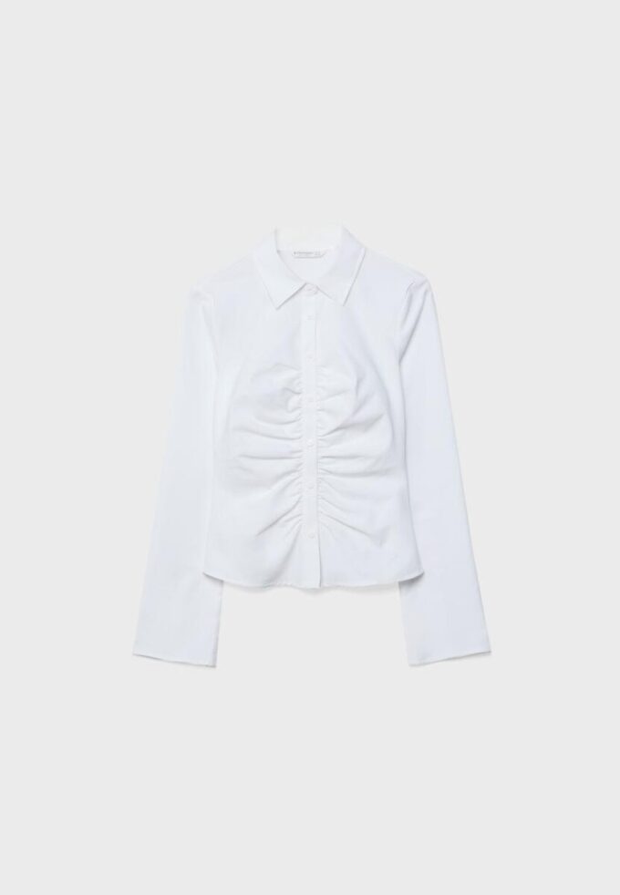 Bengaline-skjorte med rynker