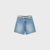 Bermudashorts i denim med belte