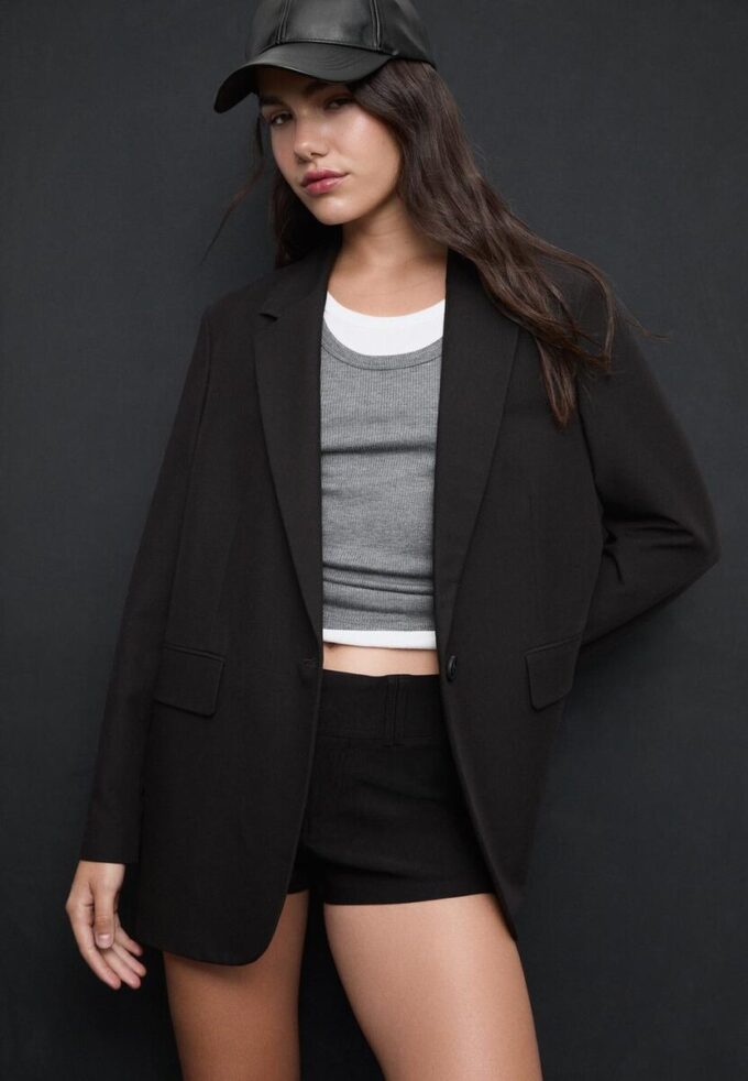 Blazer med normal passform